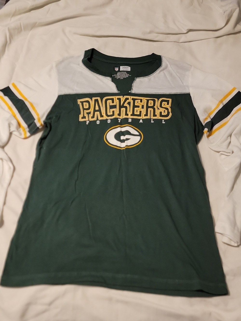 Green Packers Football Tee - Official Team Style